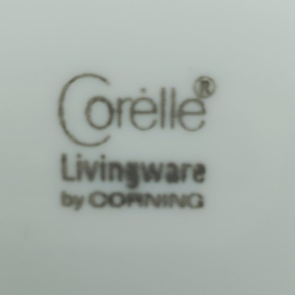 Corelle Snowflake Blue Dinner Plates White Plate Blue Edge Trim - Picture 5 of 5